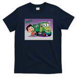 Hank and Garbage Truck Graphic T-Shirt - Navy Blue
