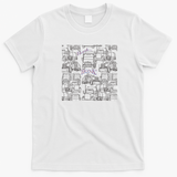 Honk Honk Truckers World Wide! Graphic T-Shirt - White