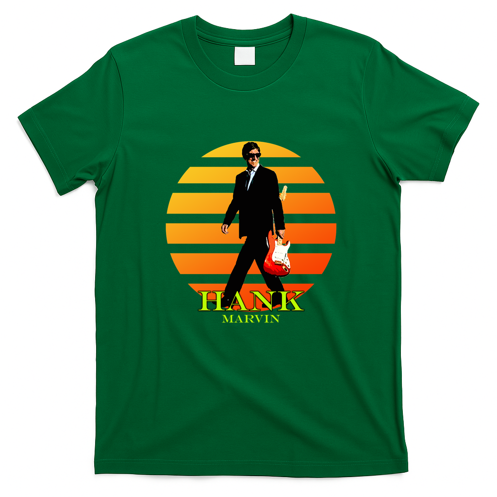 Hank Musician Retro Graphic Tee - Irish Green