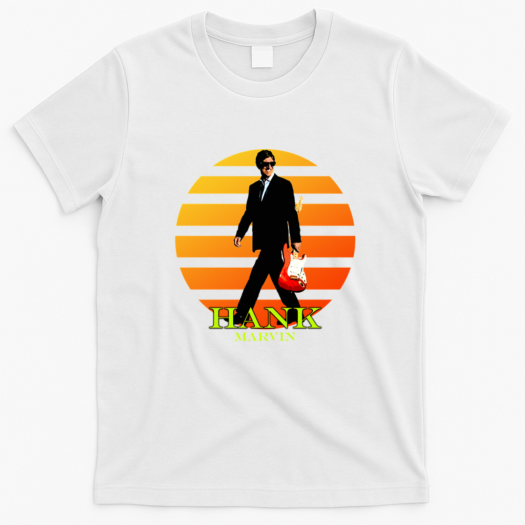 Hank Musician Retro Graphic Tee - White