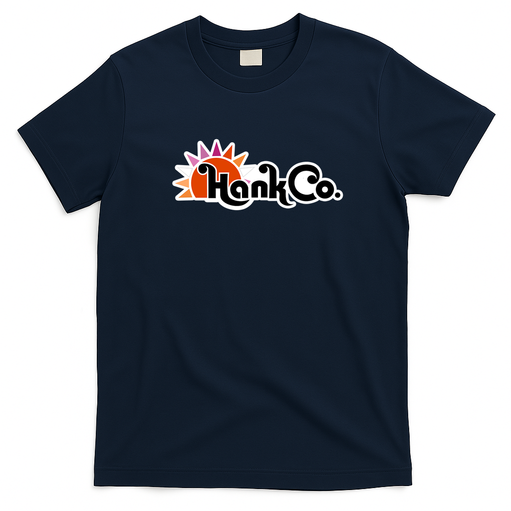 Hank Co. Pride No. 2 Retro Graphic Tee - Navy Blue