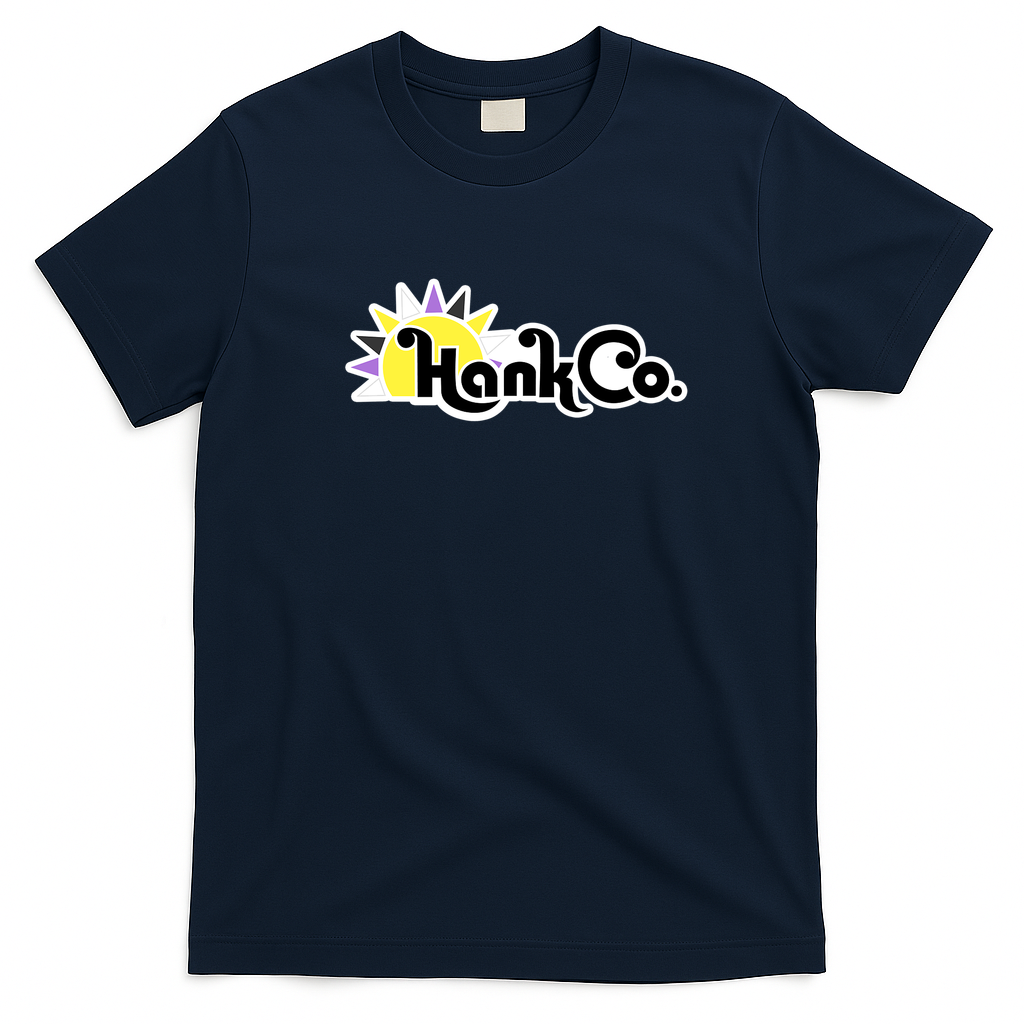 Hank Co. Pride No. 5 Retro Graphic Tee - Navy Blue