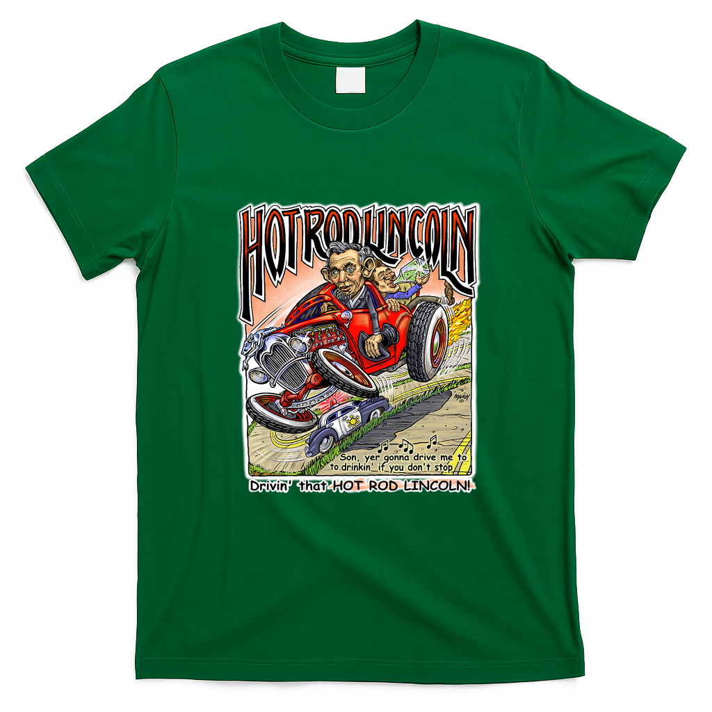 Hot Rod Lincoln Vintage T-Shirt - Irish Green