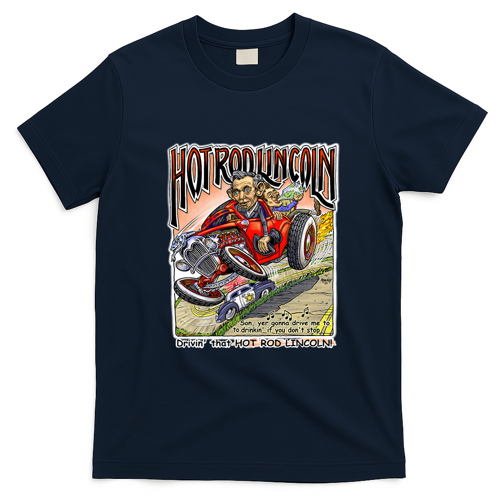 Hot Rod Lincoln Vintage T-Shirt - Navy Blue
