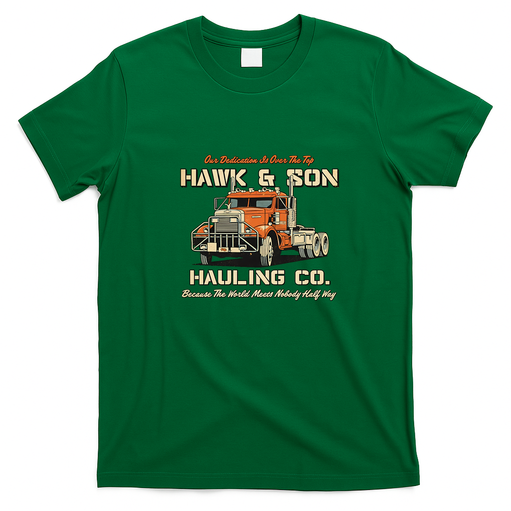 Hawk & Son Hauling Company Big Rig Pride Vintage T-Shirt - Irish Green