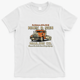 Hawk & Son Hauling Company Big Rig Pride Vintage T-Shirt - White