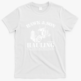 Hawk & Son Hauling Retro Graphic Tee - White