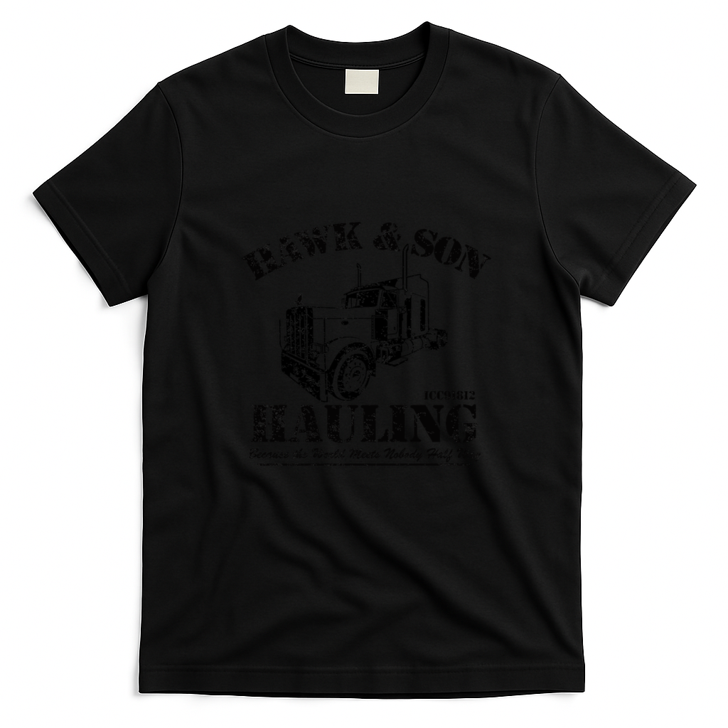 Hawk & Son Hauling Heritage T-Shirt - Black