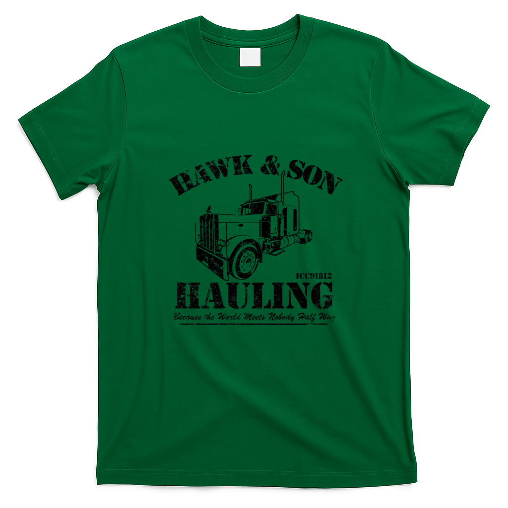 Hawk & Son Hauling Heritage T-Shirt - Irish Green