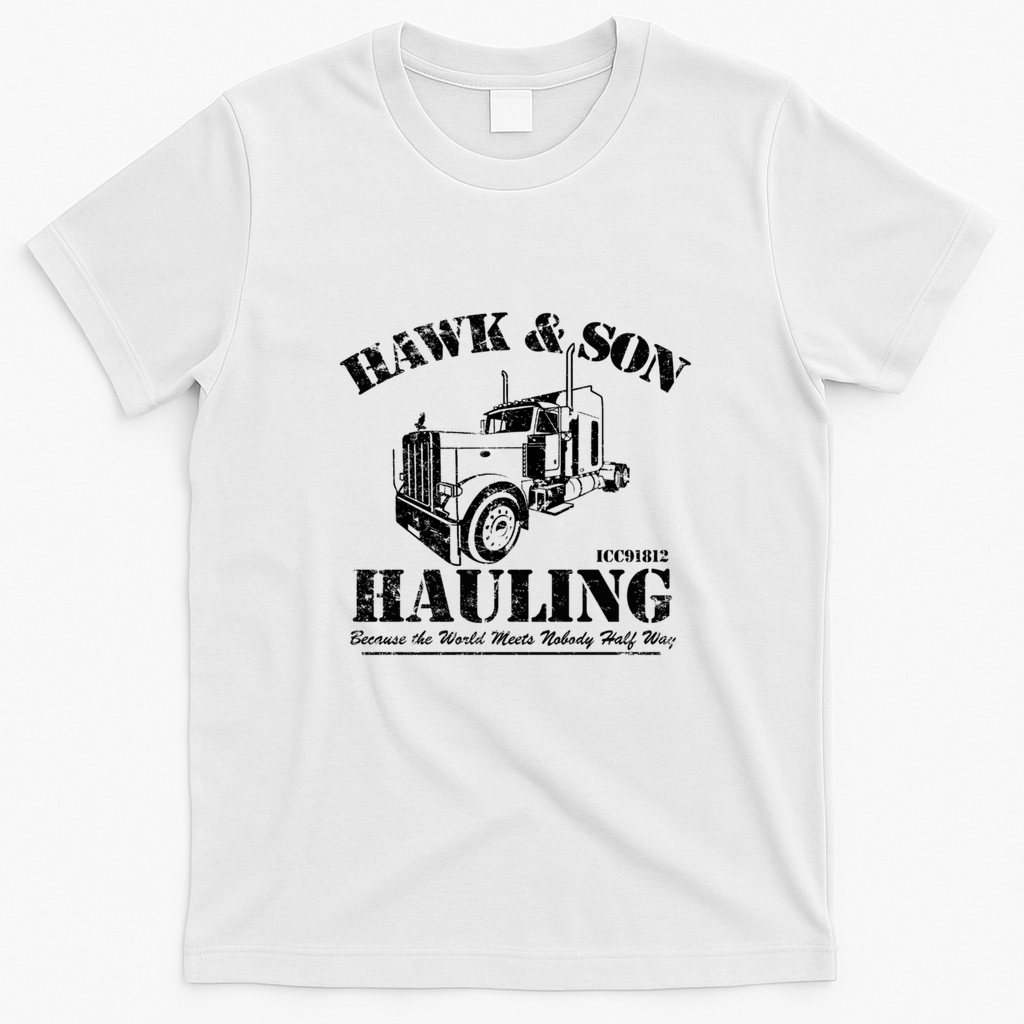 Hawk & Son Hauling Heritage T-Shirt - White
