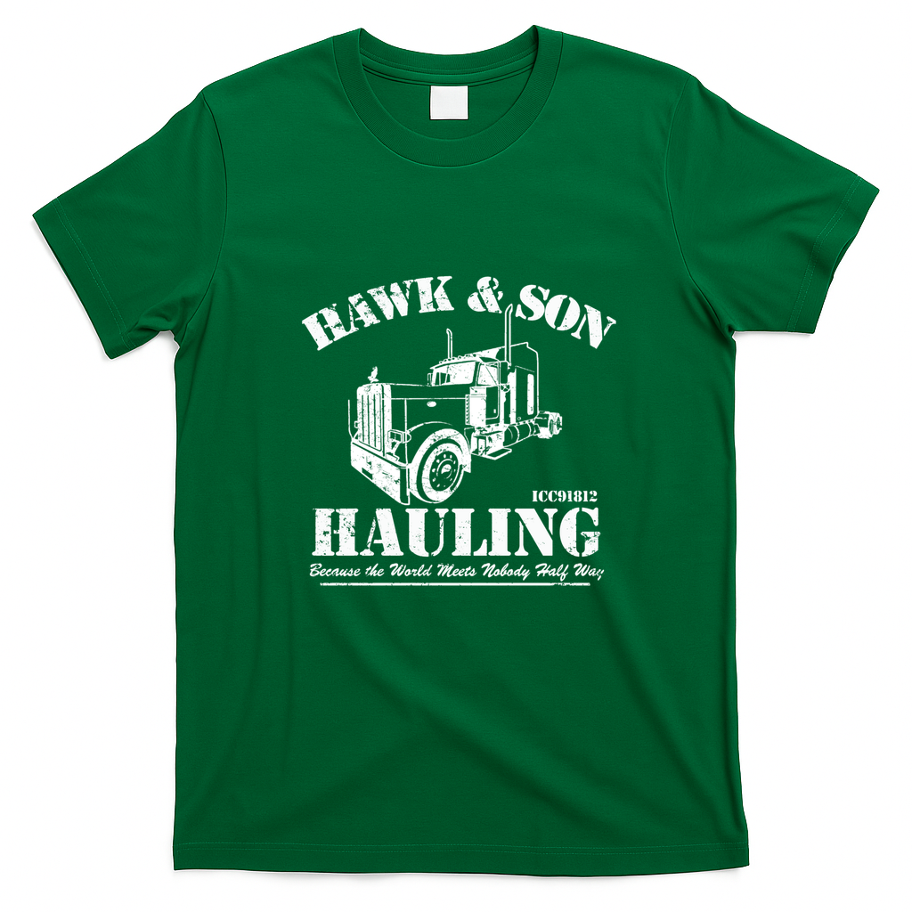 Hawk & Son Hauling Bold Logo Tee - Irish Green