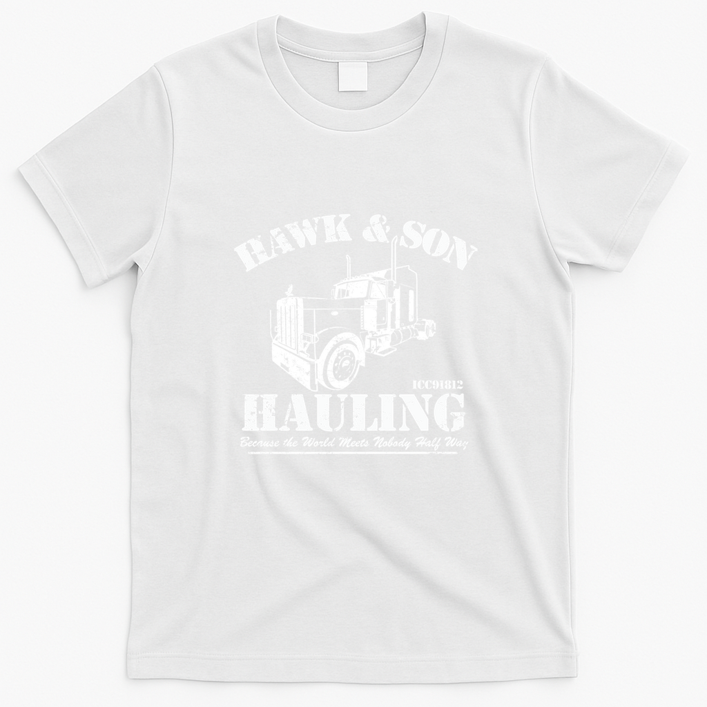 Hawk & Son Hauling Bold Logo Tee - White