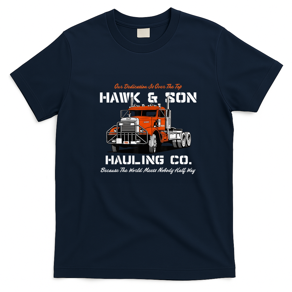 Hawk & Son Over the Top Tribute T-Shirt - Navy Blue