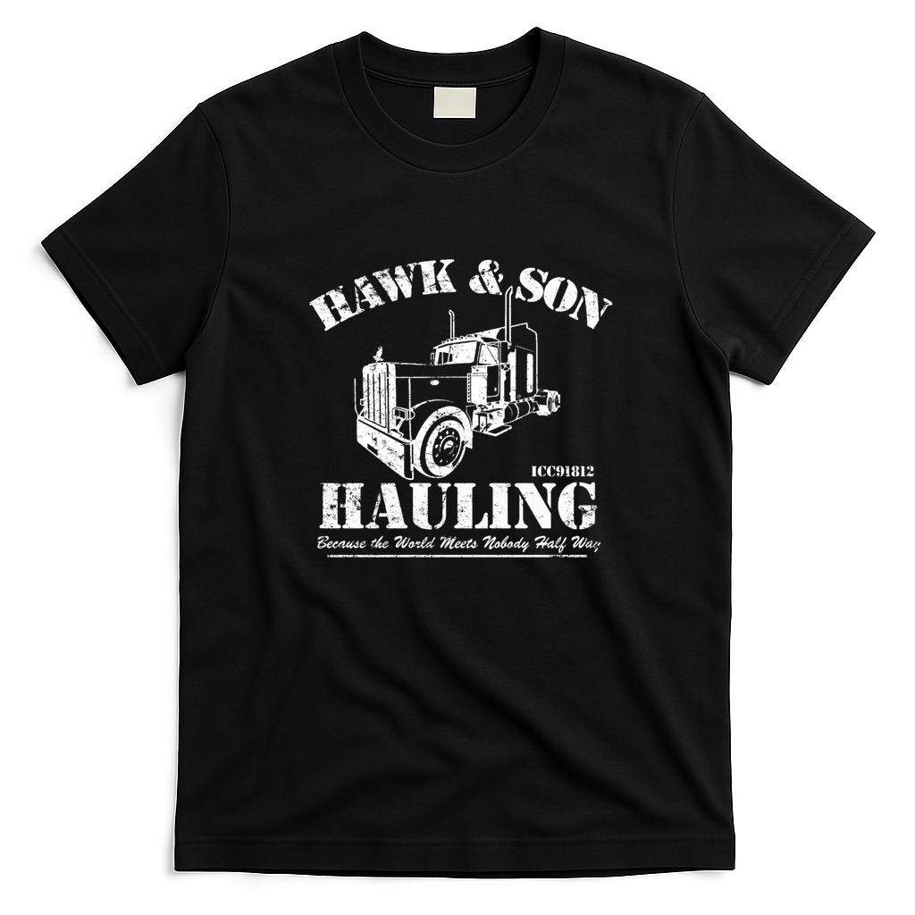 Hawk & Son Hauling Old-School T-Shirt - Black
