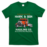 Hawk & Son Hauling Company Big Rig Pride Retro Graphic Tee - Irish Green
