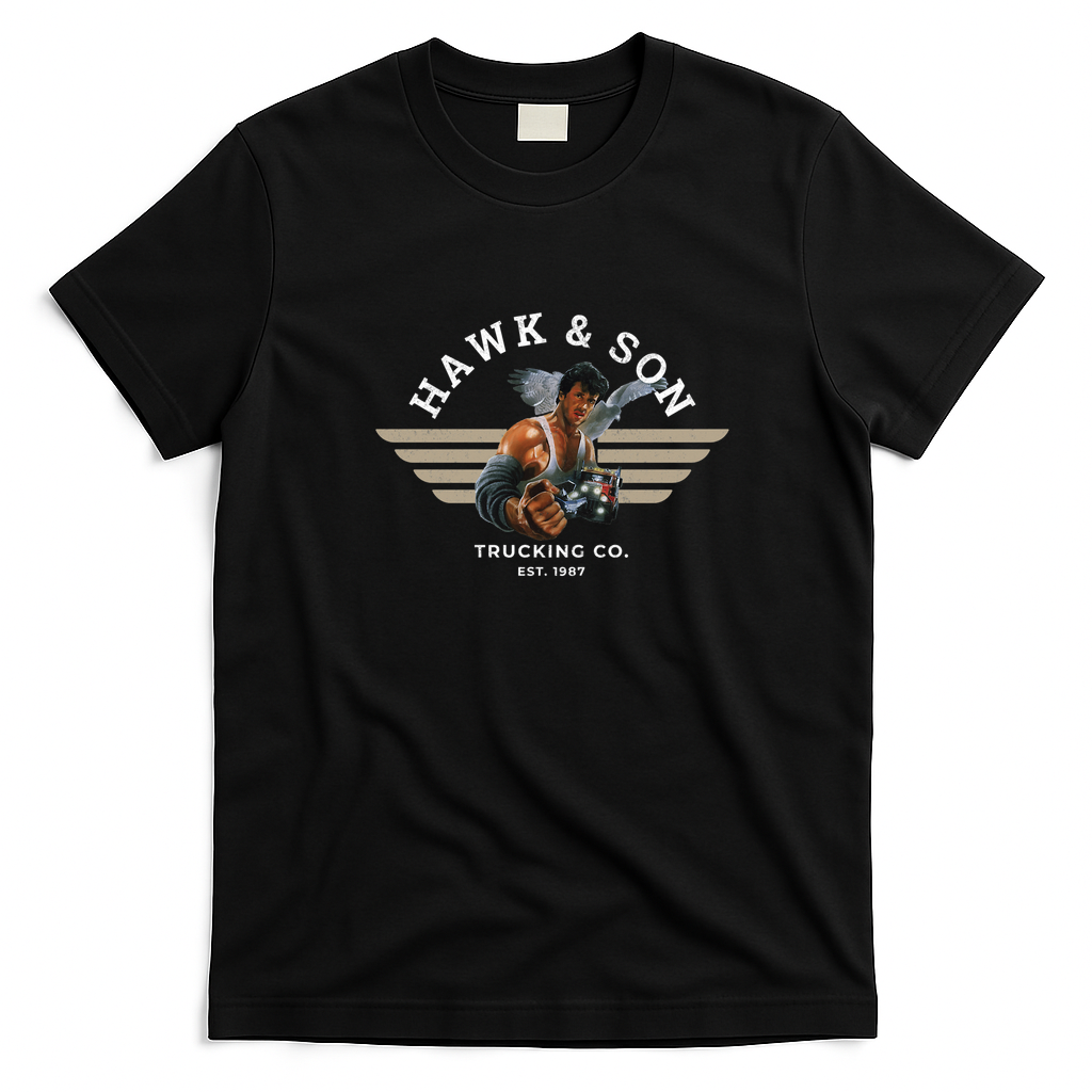 Hawk & Son Trucking Company Vintage T-Shirt - Black