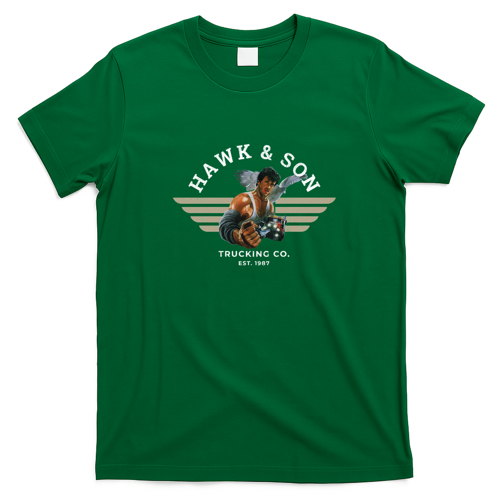 Hawk & Son Trucking Company Vintage T-Shirt - Irish Green