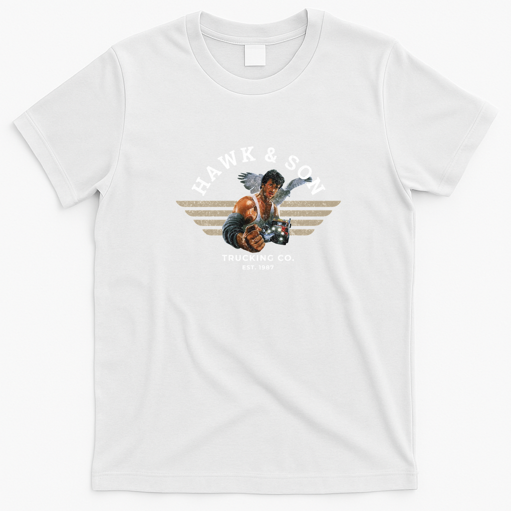 Hawk & Son Trucking Company Vintage T-Shirt - White