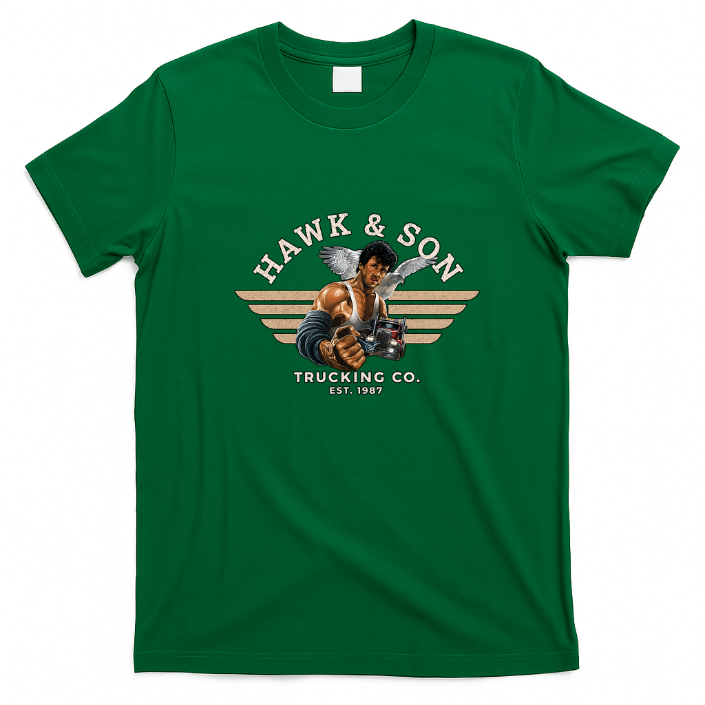 Hawk & Son Trucking Vintage T-Shirt - Irish Green