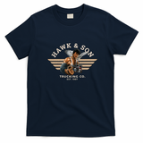 Hawk & Son Trucking Vintage T-Shirt - Navy Blue