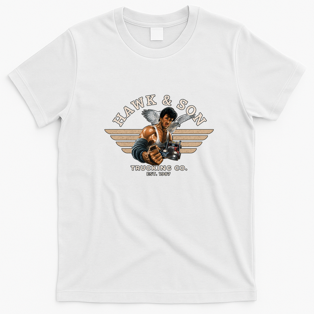 Hawk & Son Trucking Vintage T-Shirt - White