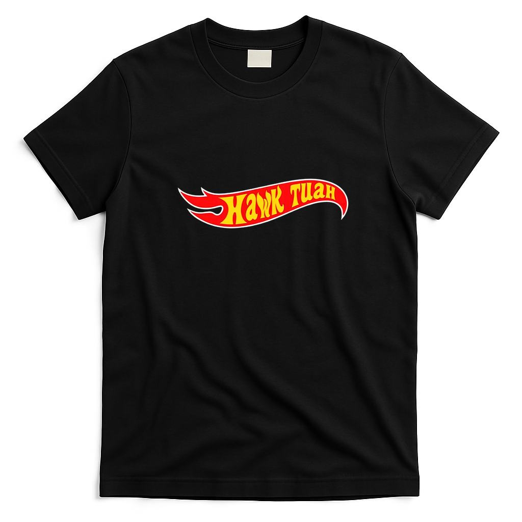Hawk Tuah Retro Graphic Tee - Black
