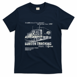 Highway Trucking Co. Retro Haulage T-Shirt - Navy Blue