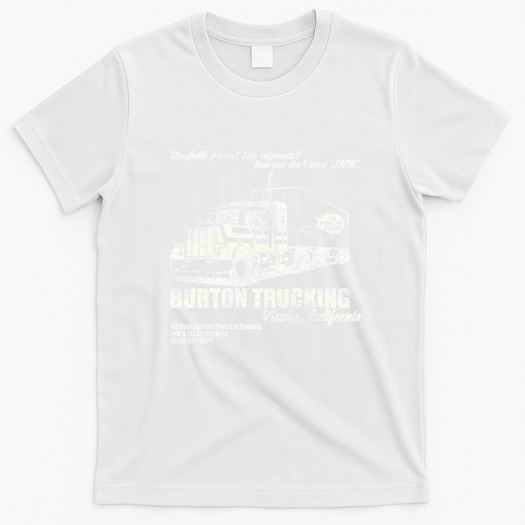 Highway Trucking Co. Retro Haulage T-Shirt - White