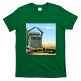 Hank and Trash Truck Distressed Graphic Tee - Irish Green