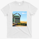 Hank and Trash Truck Distressed Graphic Tee - White