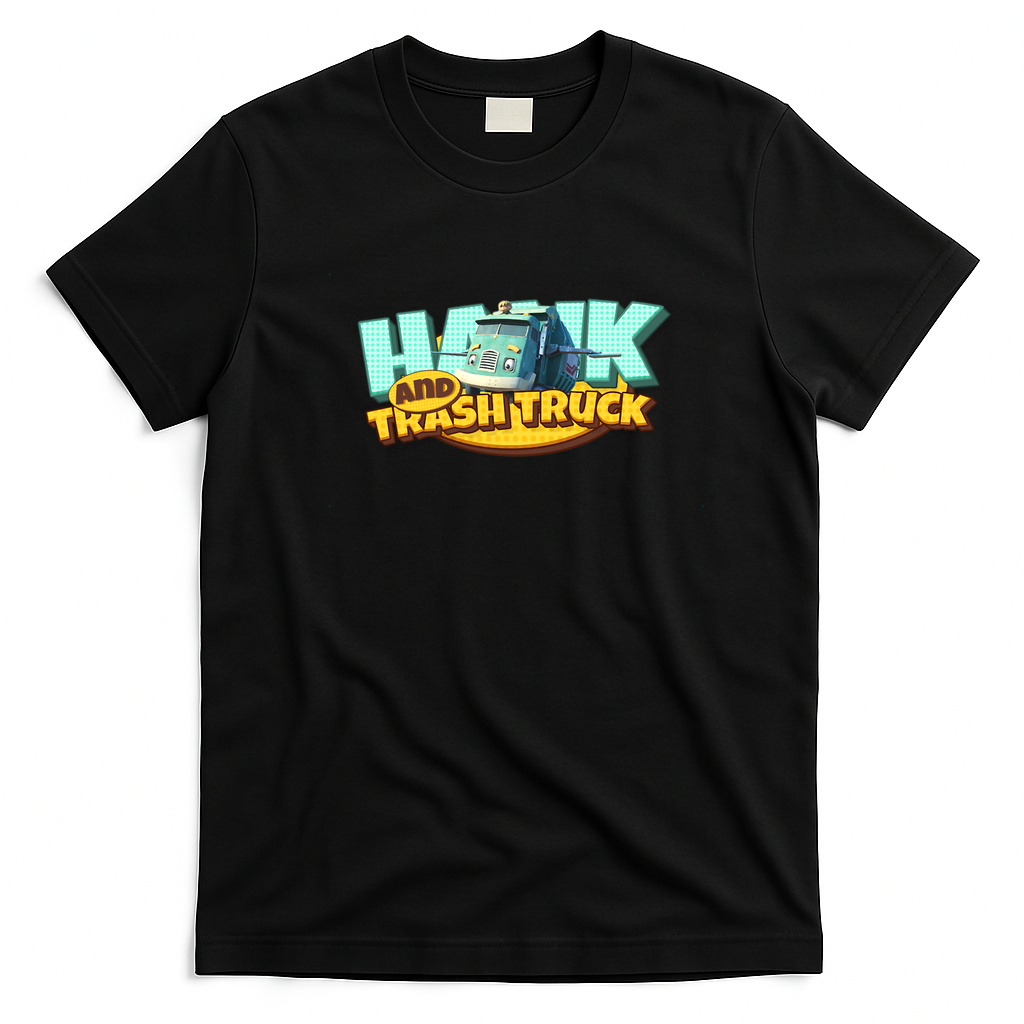 Hank and Trash Truck Classic Logo T-Shirt - Black
