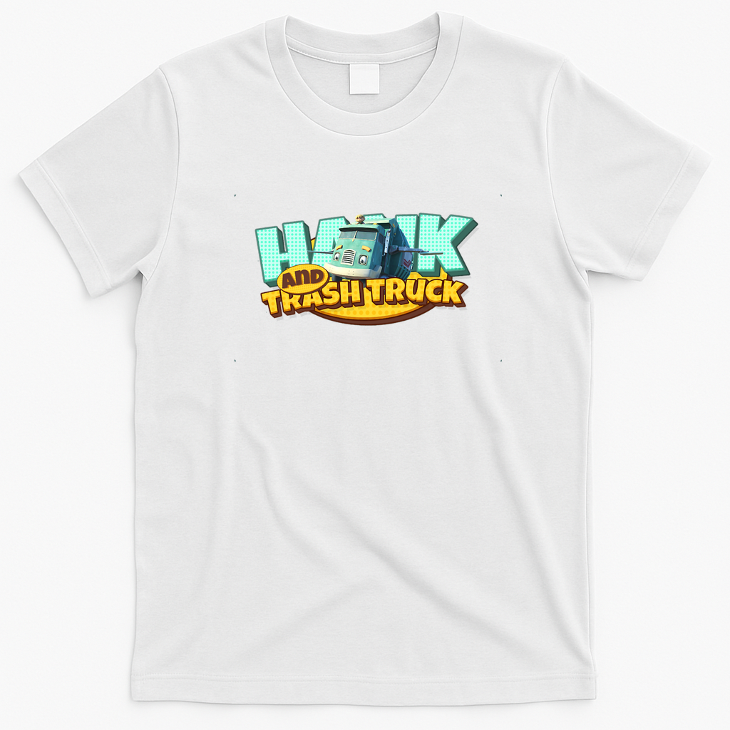 Hank and Trash Truck Classic Logo T-Shirt - White