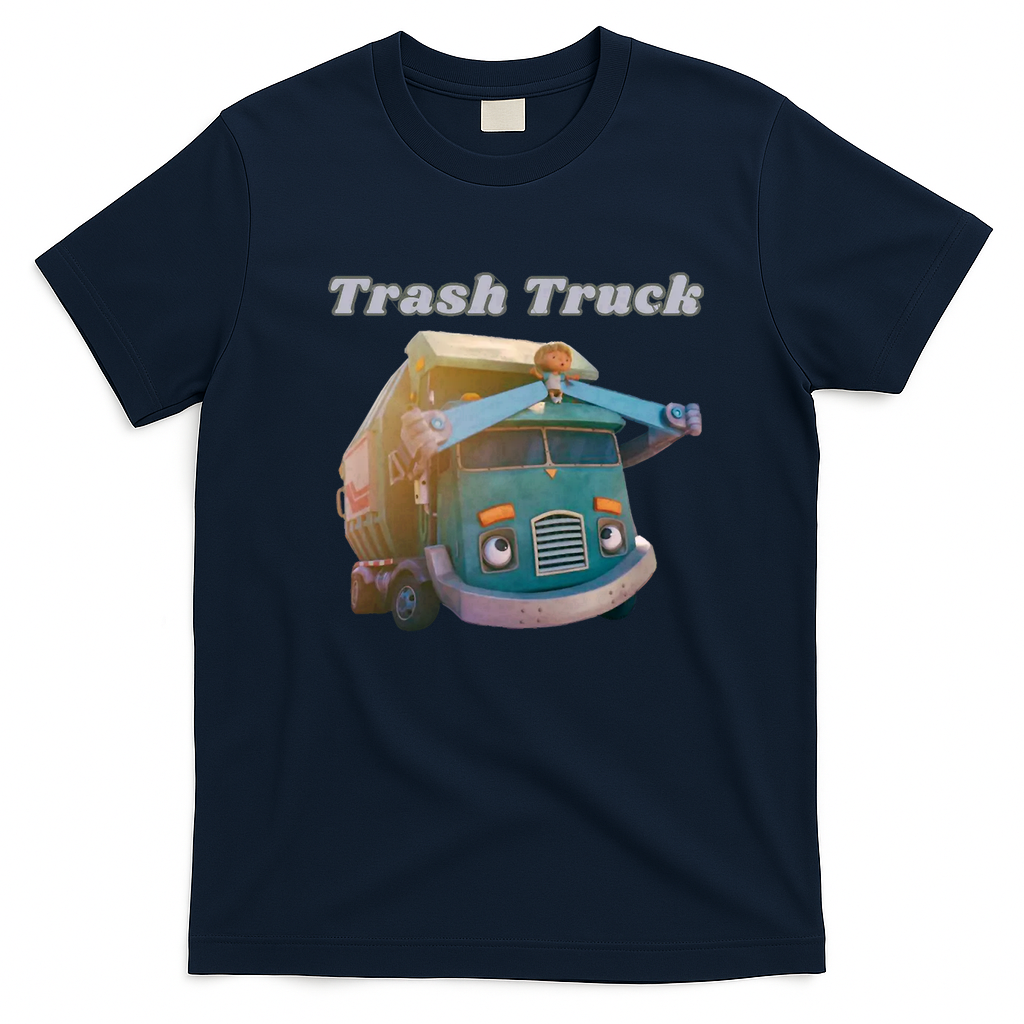Hank and Trash Truck Road-Ready Tee - Navy Blue