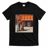 Hank and Trash Truck on the Move Graphic T-Shirt - Black