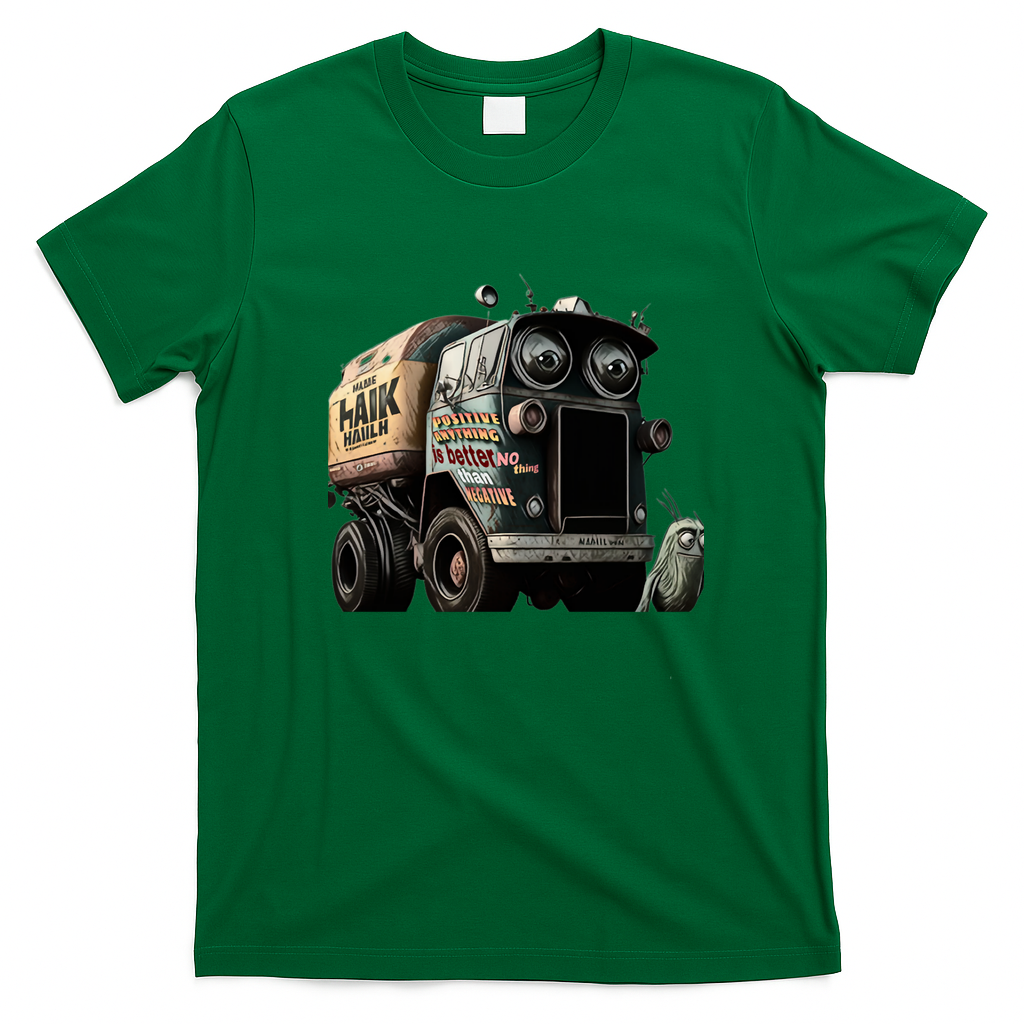 Hank and Trash Truck Vintage T-Shirt - Irish Green