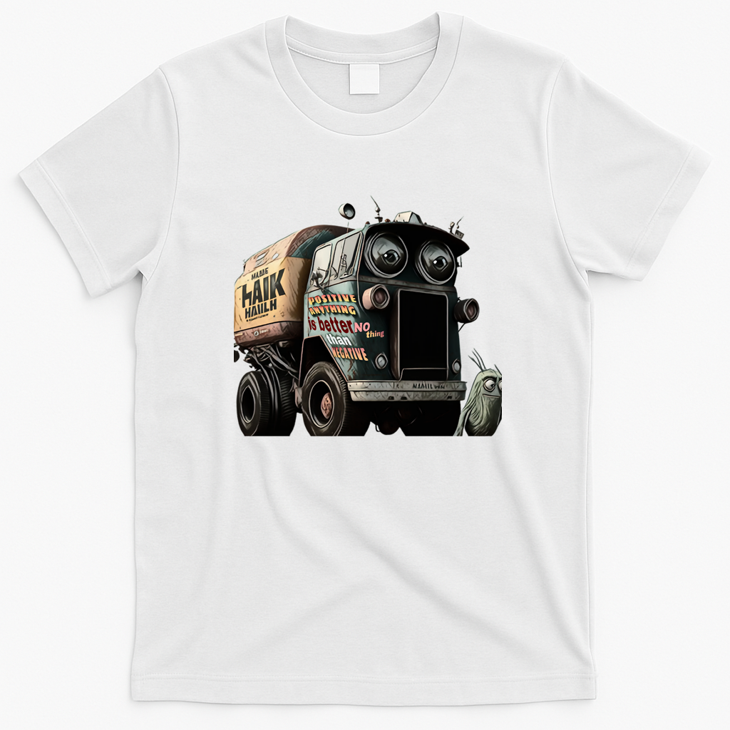 Hank and Trash Truck Vintage T-Shirt - White