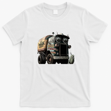 Hank and Trash Truck Distressed Graphic Tee No. 16 - White