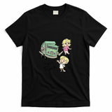 Hank and Trash Truck Old-School T-Shirt No. 19 - Black