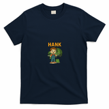 Hank and Trash Truck T-shirt Design - Navy Blue