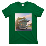 Hank and Trash Truck Retro Graphic Tee No. 14 - Irish Green