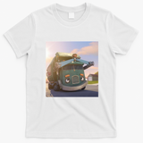 Hank and Trash Truck Retro Graphic Tee No. 14 - White