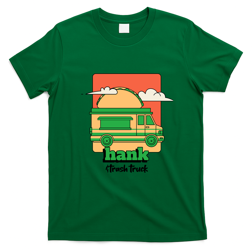 Hank and Trash Truck Heritage T-Shirt - Irish Green
