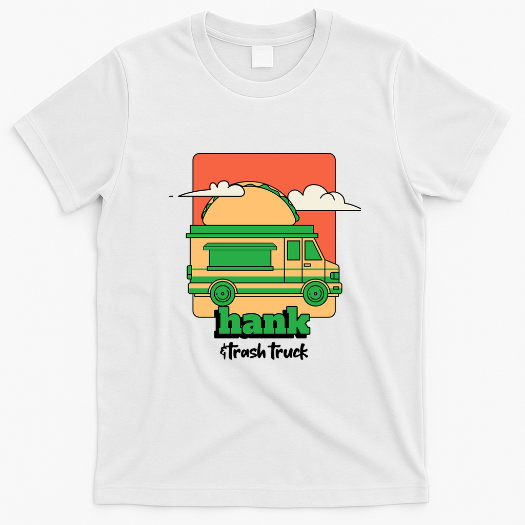 Hank and Trash Truck Heritage T-Shirt - White