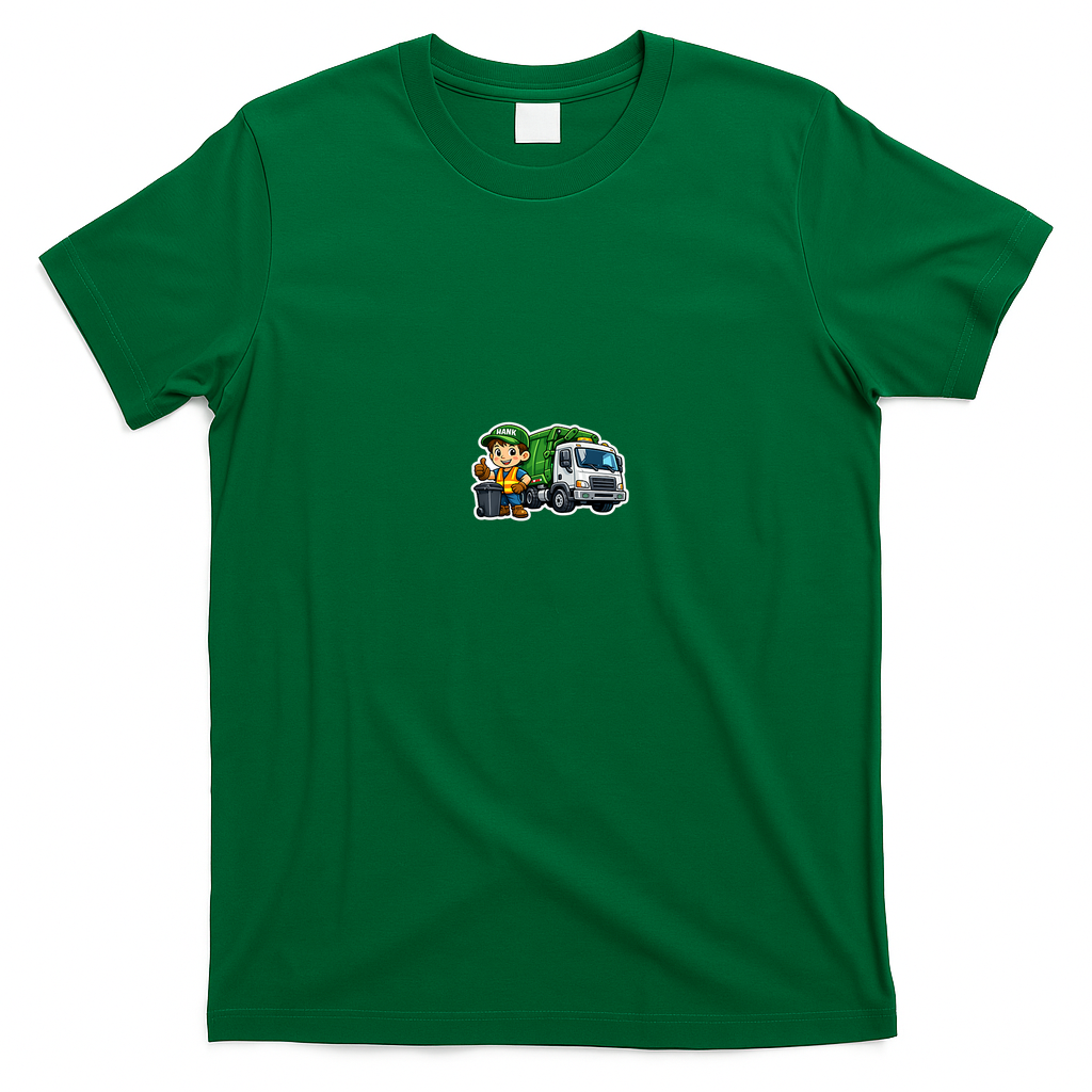 Hank and Trash Truck Kids T-Shirt - Irish Green