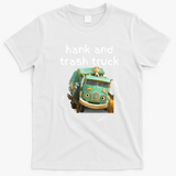 Hank and Trash Truck Classic Graphic Tee - White