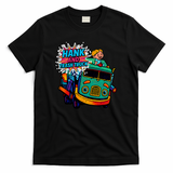 Hank and Trash Truck – Retro Pop Art Cartoon Graphic T-Shirt - Black