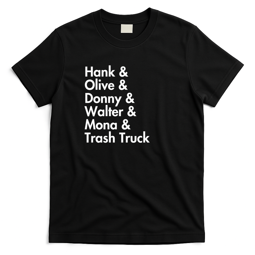 Hank and Trash Truck Heritage T-Shirt No. 17 - Black