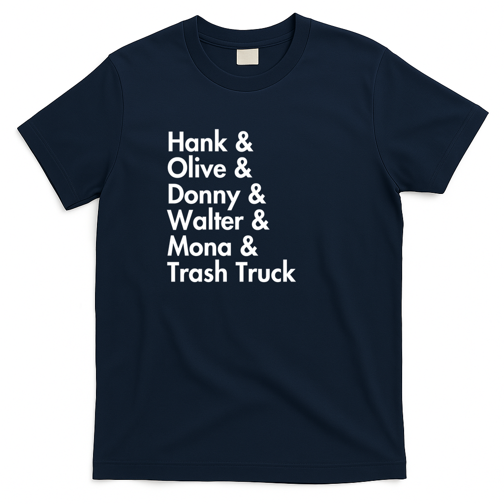 Hank and Trash Truck Heritage T-Shirt No. 17 - Navy Blue