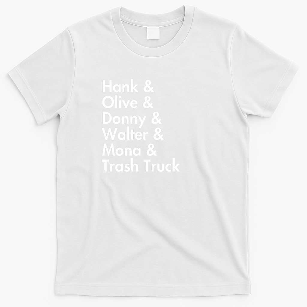 Hank and Trash Truck Heritage T-Shirt No. 17 - White
