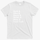 Hank and Trash Truck Heritage T-Shirt No. 17 - White
